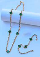 Conjunto  Trevo Verde Tijolinho