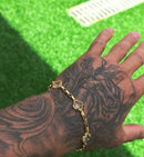 Pulseira Tijolinho Trevo Perola